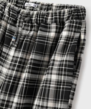 Pantalon à carreaux large et fluide fille vue2 - GEMO (JUNIOR) - GEMO