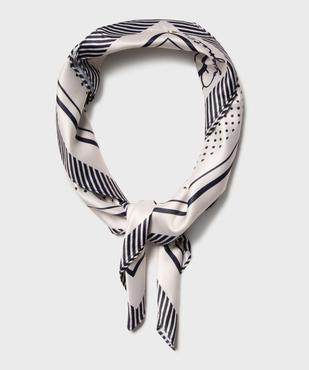 Foulard en satin à motifs étoiles femme - LuluCastagnette vue4 - LULU CASTAGNETT - GEMO