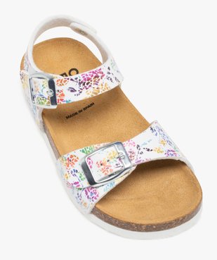 Sandales fille à brides à boucle fantaisie et semelle liège vue5 - GEMO 4G FILLE - GEMO