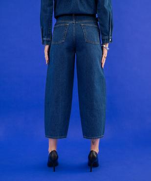 Jean barrel en denim de coton femme vue4 - GEMO 4G FEMME - GEMO