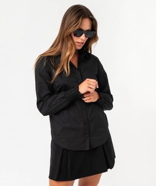 Chemise à manches longues avec poignets smockés femme vue5 - GEMO(FEMME PAP) - GEMO