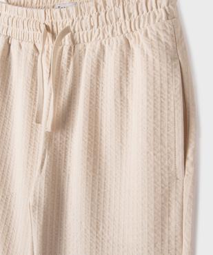 Bermuda en seersucker moelleux à taille élastiquée garçon vue2 - GEMO 4G GARCON - GEMO