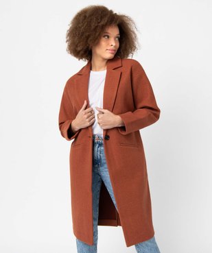 Manteau femme aspect drap de laine vue2 - GEMO(FEMME PAP) - GEMO