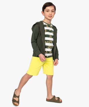 Bermuda garçon en jersey à taille élastiquée vue5 - GEMO (ENFANT) - GEMO