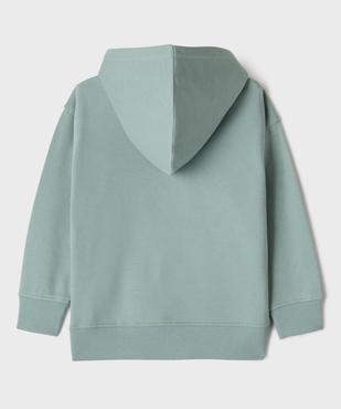 Sweat zippé à capuche en molleton garçon vue3 - GEMO 4G GARCON - GEMO