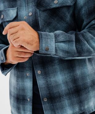 Sur-chemise à carreaux avec doublure matelassée homme - Roadsign vue3 - ROADSIGN D - GEMO