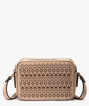 Sac femme forme rectangle avec devant perforé vue1 - GEMO (ACCESS) - GEMO