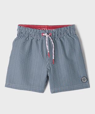 Short de surf à rayures garçon - LuluCastagnette vue1 - LULU CASTAGNETTE GEMO FOR GOOD - GEMO