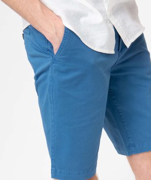 Bermuda homme coupe chino en toile stretch vue2 - GEMO 4G HOMME - GEMO