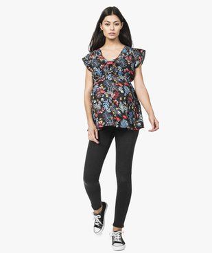 Jean de grossesse coupe slim avec bandeau stretch taille haute vue5 - GEMO (MATER) - GEMO