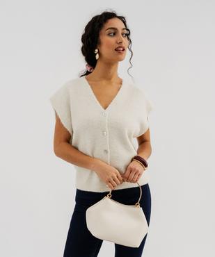 Gilet sans manches coupe oversize femme vue2 - GEMO(FEMME PAP) - GEMO