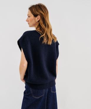 Gilet sans manches coupe oversize femme vue4 - GEMO(FEMME PAP) - GEMO