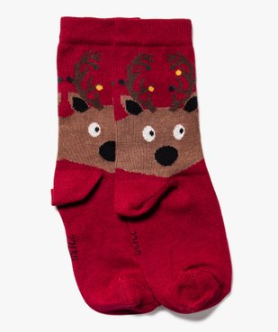Chaussettes de Noël avec motif renne homme vue2 - GEMO(HOMWR HOM) - GEMO