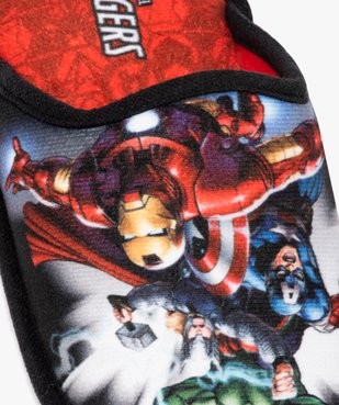 Chaussons garçon mules en velours ras - Avengers vue6 - AVENGERS - GEMO
