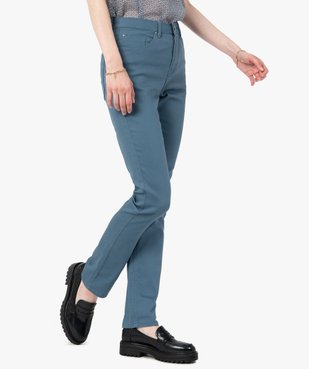 Pantalon femme en coton stretch coupe Regular vue1 - GEMO(FEMME PAP) - GEMO