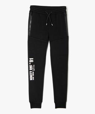 Pantalon de jogging en maille extensible garçon vue1 - GEMO (JUNIOR) - GEMO