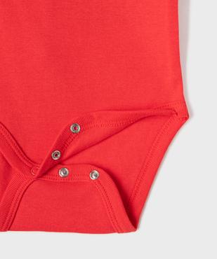 Body à manches courtes avec message pailleté bébé fille (lot de 3) vue7 - GEMO 4G BEBE - GEMO