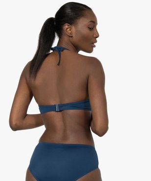 Haut de maillot de bain forme corbeille effet drapé vue2 - GEMO (PLAGE) - GEMO