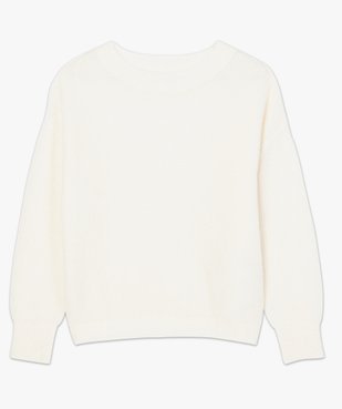 Pull femme à grosse côtes coupe courte vue4 - GEMO(FEMME PAP) - GEMO