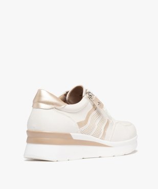 Baskets confort avec lacets et zip femme vue4 - G'FLEX GEMO FOR GOOD - GEMO