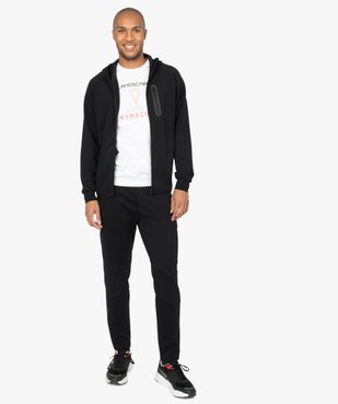 Pantalon homme en maille à taille élastiquée vue5 - GEMO (HOMME) - GEMO