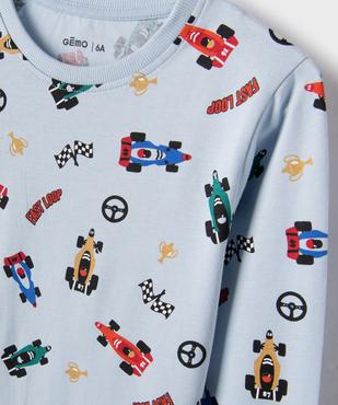 Pyjama en coton à motifs voitures de courses garçon vue2 - GEMO 4G GARCON - GEMO
