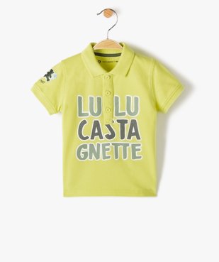 Polo bébé garçon à manches courtes et broderies - Lulu Castagnette vue1 - LULUCASTAGNETTE - GEMO