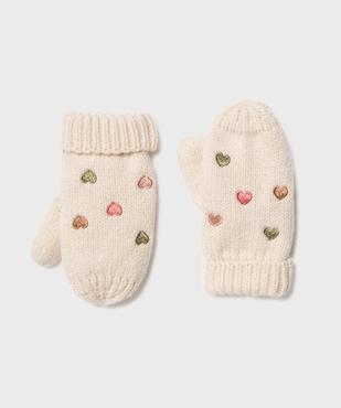 Moufles en maille bébé fille vue1 - GEMO (ACCESS) - GEMO