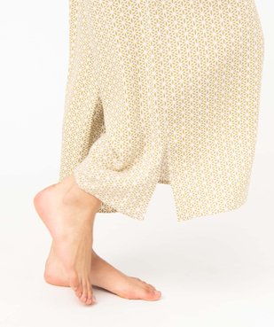 Pantalon de pyjama fluide imprimé femme vue5 - GEMO(HOMWR FEM) - GEMO