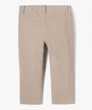 Pantalon en velours doublé jersey bébé garçon vue3 - GEMO(BEBE DEBT) - GEMO
