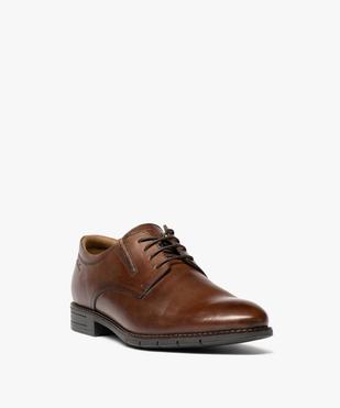 Derby dessus cuir homme - Pierre Cardin vue2 - PIERRE CARDIN DIFFUSION - GEMO