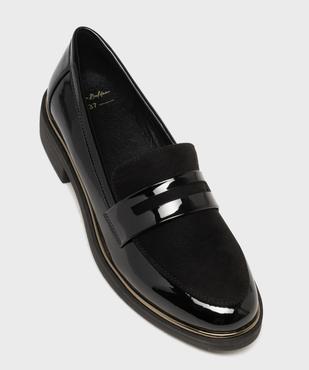 Mocassins vernis à plateau en suédine et bout amande femme - Valentina Baldano vue5 - VALENTINA BALDA - GEMO