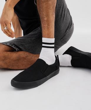 Baskets en toile à enfiler style slippers homme - Urban Steps vue2 - URBAN STEPS GEMO FOR GOOD - GEMO