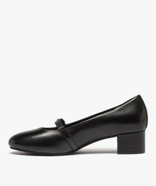 Escarpins femme à talon carré en cuir uni – Pierre Cardin vue3 - PIERRE CARDIN D - GEMO