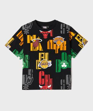 Tee-shirt manches courtes imprimé coupe oversize garçon - NBA vue2 - NBA - GEMO