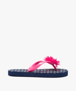 Tongs fille à pois et fleur en tissu vue2 - GEMO (ENFANT) - GEMO