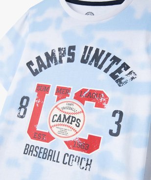 Tee-shirt garçon à manches courtes avec motif XL - Camps United vue3 - CAMPS UNITED - GEMO