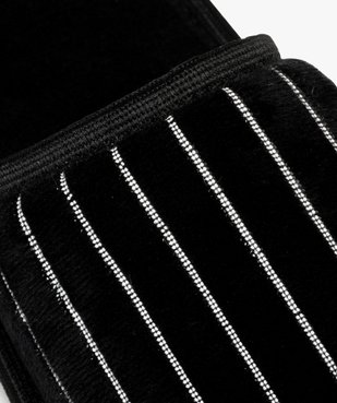 Chaussons homme mules d'intérieur en velours rayé vue6 - GEMO(HOMWR HOM) - GEMO