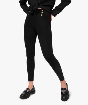 Leggings femme avec boutons fantaisie à la taille vue1 - GEMO(FEMME PAP) - GEMO