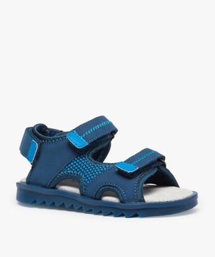Sandales garçon à scratchs et semelle intérieure cuir vue2 - Nikesneakers (ENFANT) - Nikesneakers