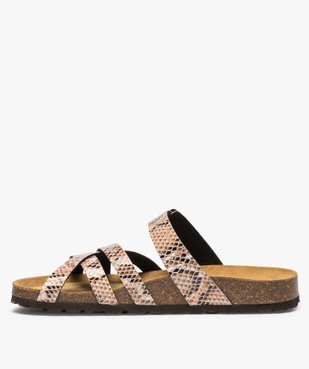 Sandales femme à brides croisées vue3 - GEMO (CASUAL) - GEMO