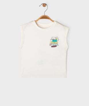 Tee-shirt sans manches avec motif dans le dos bébé garçon vue1 - GEMO 4G BEBE - GEMO