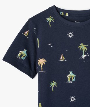 Tee-shirt garçon imprimé océan à manches courtes vue2 - GEMO (ENFANT) - GEMO