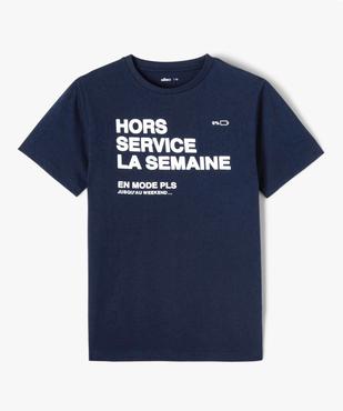 Tee-shirt imprimé manches courtes garçon vue2 - GEMO 4G GARCON - GEMO