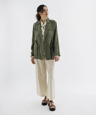 Veste saharienne en Lyocell femme vue6 - GEMO 4G FEMME - GEMO