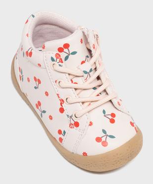 Chaussures premiers pas à motifs cerises bébé fille - Lovely Wings vue5 - LOVELY WINGS - GEMO