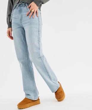 Jean Straight full length taille haute femme vue1 - GEMO(FEMME PAP) - GEMO