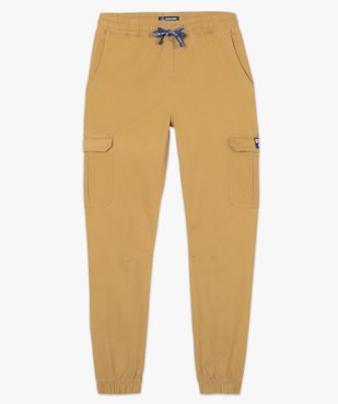 Pantalon homme cargo à taille élastiquée - Roadsign vue4 - ROADSIGN - GEMO