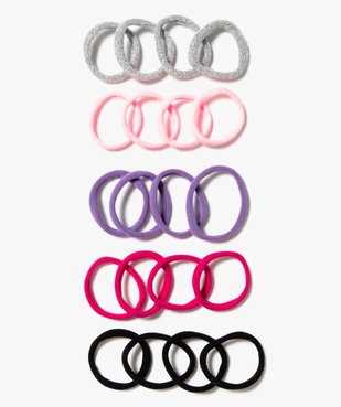 Elastiques ronds pour cheveux fille (lot de 20) vue1 - GEMO (ACCESS) - GEMO