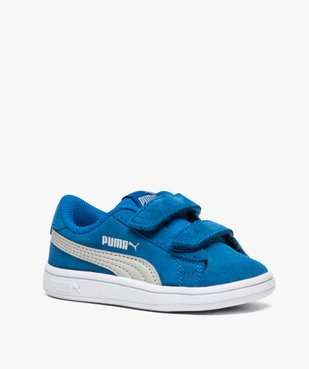 Basket bébé dessus cuir suédé à scratchs - Puma vue2 - PUMA - GEMO